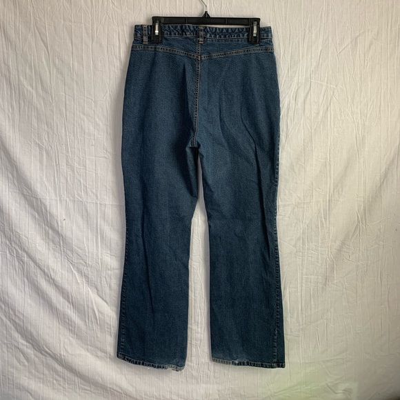 Vintage 80s Gloria Vanderbilt Denim Jeans Front Seam no Rear Pockets W Size 10 - Picture 5 of 8